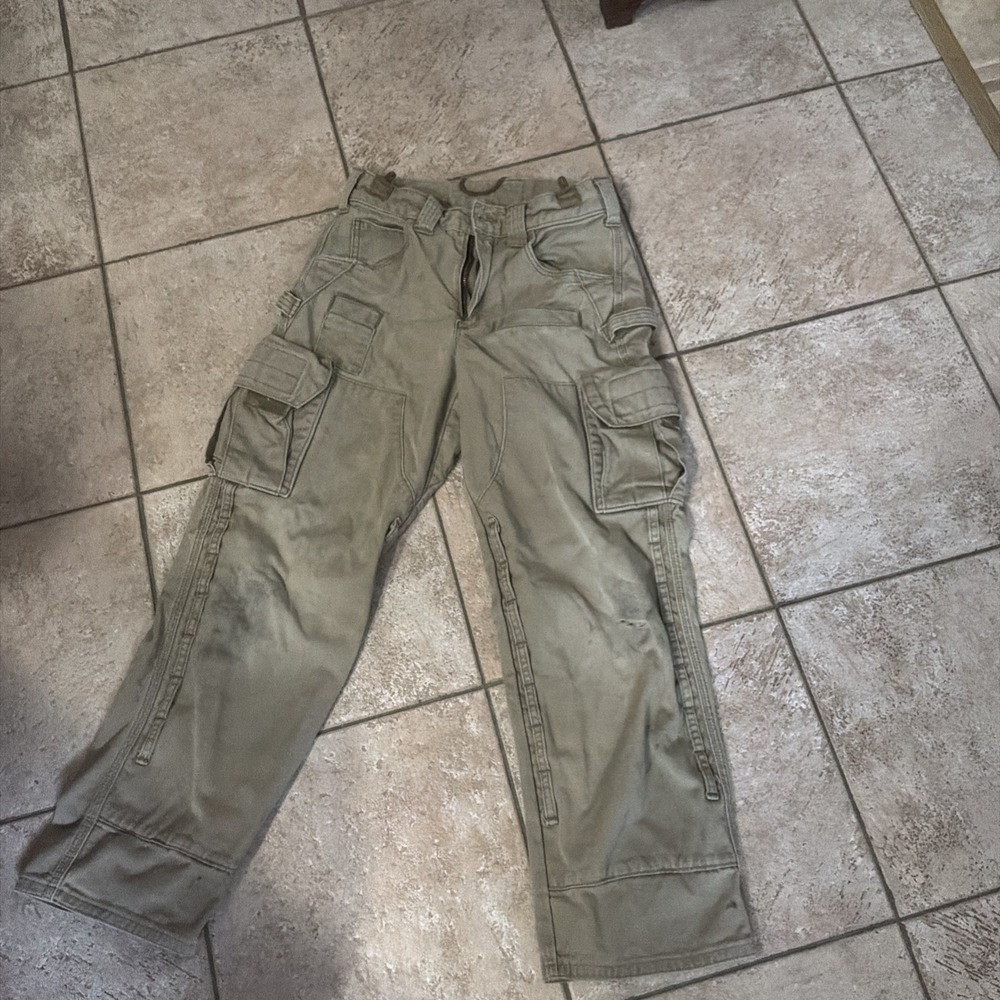 Atlas 46 Used Cargo Work Tactical Gorpcore‎ Tan 30/34 Hunting Fishing 13 Pockets